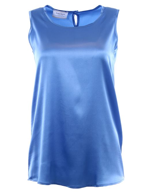 Canotta girocollo in seta SNOBBY SHEEP | 38310DENIM